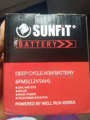 Sunfit 12v 5ah Deep Cycle Battery