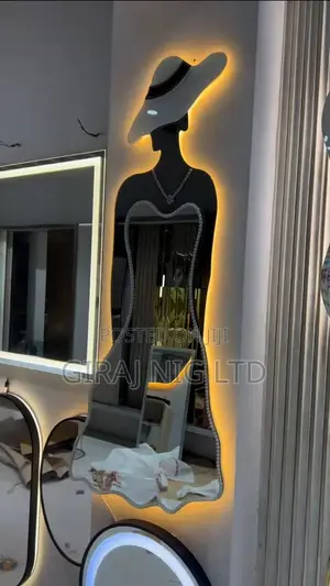 Lady Shaped With Bid and Led Light