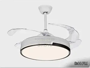 Led Fan Chandalier With Bluetooth