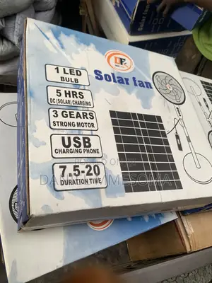 Rechargeable Solar Fan