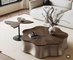 Beautiful Coffee Table With Butterfly Side Table