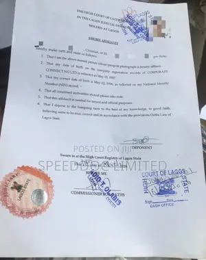 Court Sworn Affidavits