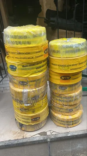 MTN Fiber Optic Warning Tape Rolls / Telecom Materials (Bulk Lot)