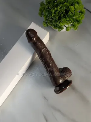 New 7 Inches Silicone Brown Dildo Women Sex Toy Anal Game