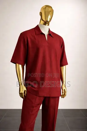 2 Piece Linen Outfit for Men .
