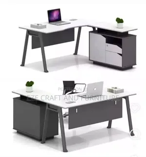 Grey White Executive Office Table