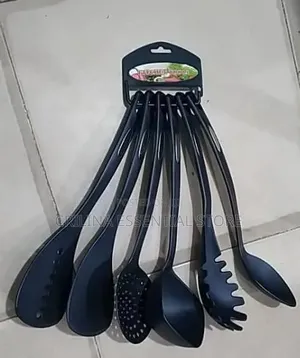 6pcs Original Black Non-Stick Spoon Set