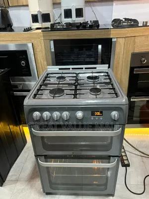 Hotpoint Ultima 60cm Gas Cooker-double Oven,4 Burner