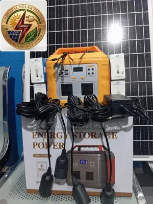 500watts Solar Generator, 35ah Battery, 100watts Solar Panel,4 Bulbs
