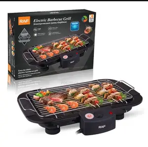 Raf Smokeless Electric Barbecue Grill With Non-Stick Cooking Surface