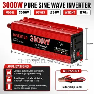 Pure Sine Wave Inverter 3000w -3kva 24v