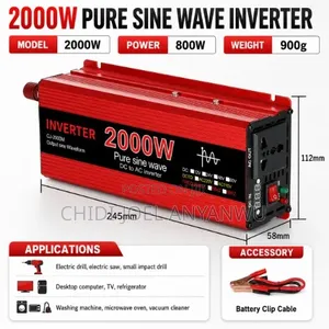 Pure Sine Wave Inverter 2000w -2kva 24v