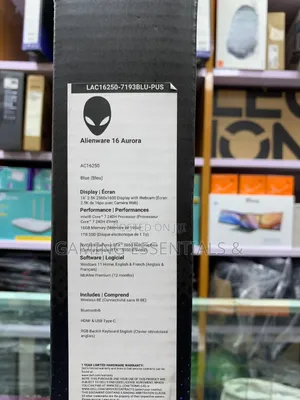 New Laptop Alienware 16 Aurora 16GB Intel Core 7 SSD 1T