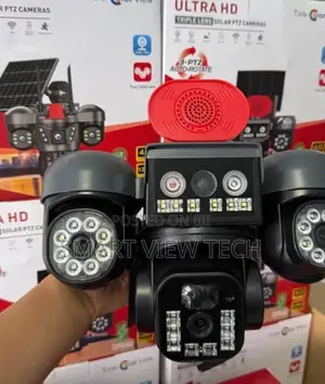 Solar 4g V380 Pro 4lens PTZ Solar Security Camera. All Rotating Angle
