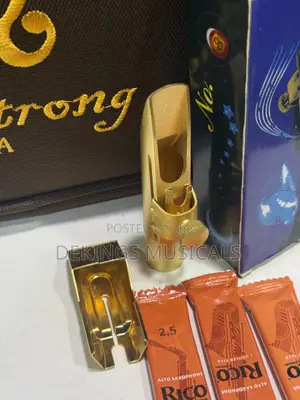 Alto Saxophone Metallic Mouthpiece or Iron Mouthpiece Gold