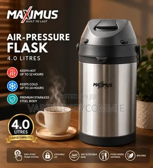 Air-Pressure Capacity Stainless Steel Cold Hot Water Flask (4l)