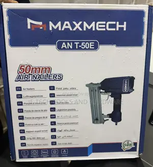 Maxmech Air Nailer 50mm Pneumatic Staple Gun - Heavy Duty