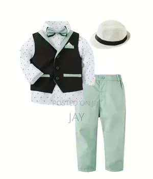Kid Boys Gentleman Birthday Set With Hat
