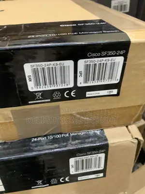 Brand New Cisco Sf350-24p Managed Switch- 24 10/100 Poe Ports-