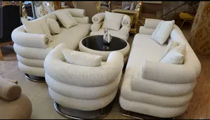 Ynewest Living Room Sofa Set Gold Stainless Steel Lounge Chair Lovesea