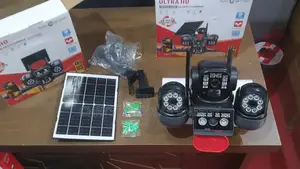 3 in 1 Lens V380 PTZ CCTV Solar Camera With Alarm System 12mp