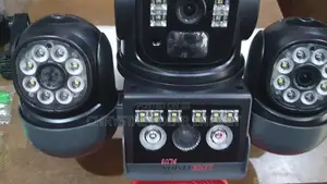 3 in 1 Lens V380 PTZ CCTV Solar Camera With Alarm System 12mp