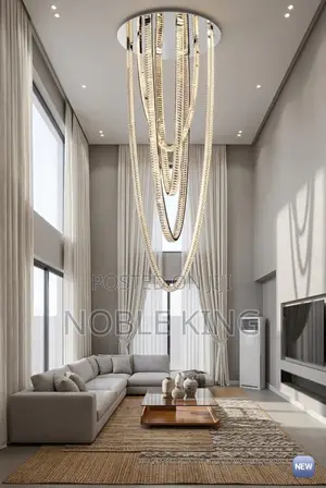 Duplex Living Room High-End Crystal Chandelier Loft Modern Art