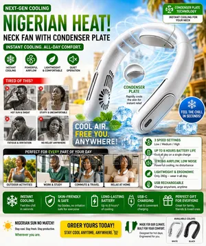 Neck Fan Condenser White