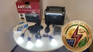 500watts 65ah Battery Antiok Solar Generator With 4bulbs Solar Panel