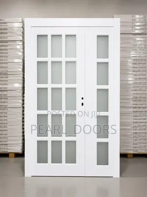 4ft by 7ft Flush Door With Glass