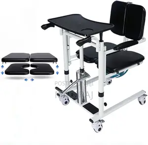 Hydraulic Patient Lift Transfer Wheelchair With Commode