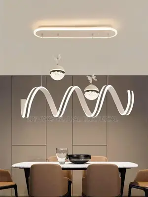 Zigzag Long Led Dining/Kitchen Chandelier