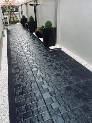 Polishing of Floor, Xylem, Acrylic Sealant .On Interlocking Stamping