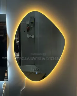 Led Backlit Organic Shape Mirror