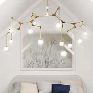 Creative Golden/Black Chandeliers Kitchen Bar Dining Room Led Pendent