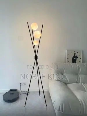 Modern Led Floor Lamp 3d Moon Iron Tripod Floor Lamps for Living Room