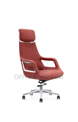 Exquisite High-Back Silicone Leather Swivel Office Chair