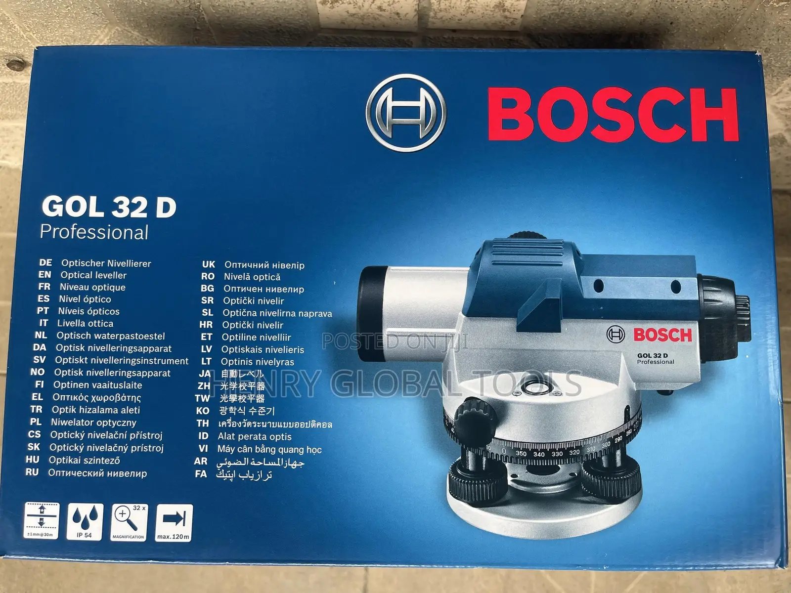 32d 120meters Bosch Dumpy Level Instrument