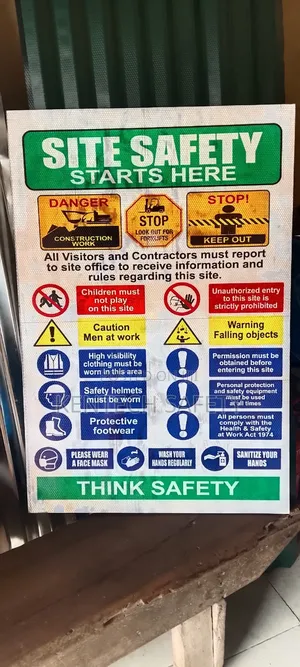 Reflective Safety Construction Sites Signs 44inchx96inch