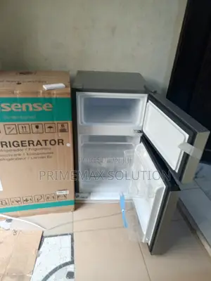 Hisense Ref120dr 120l Compact Double Door Fridge - Silver Finish