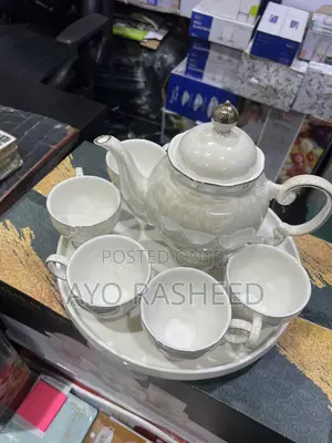 Rotating Tea Cup, Jug and Tray