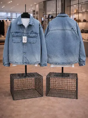 4 Designs Sky Blue Jeans Shirts Available