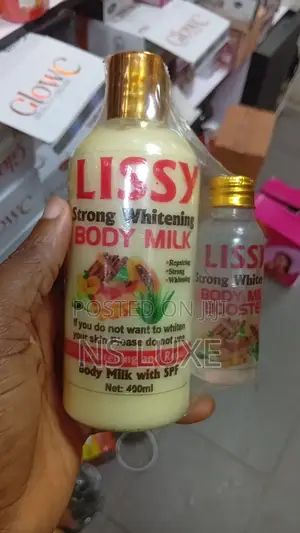 Lissy Strong Whiten-Ing Body Milk and Muradila Extra Bleaching Serum