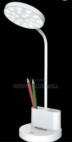Home Flower Rechargeable Led Desk Lamp With Pen Holder