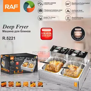 12 Litres Double Tank Industrial Electric Deep Fryer