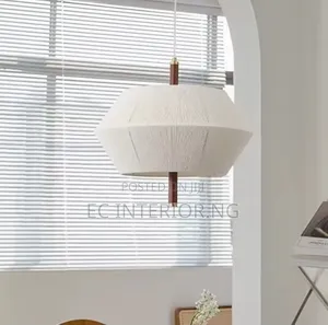 Led Retro Pendant Light Cotton Tread