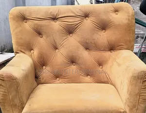 Yellow  Armrest Chair for Room or Office