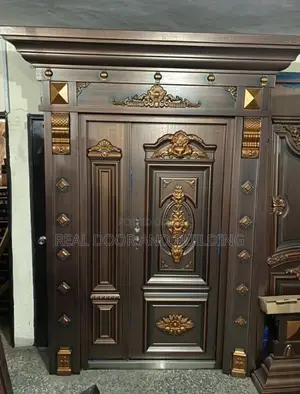 German Copper Security Entrance Door With Pillar Ark (Jol31)