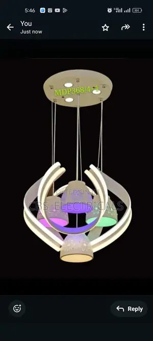 4+1 Multi-Color Decorative Chandelier