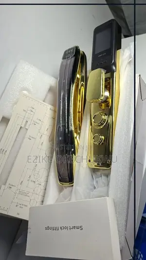Golden Smart Door Lock , 3d Face Recognition, Fingerprint, Mobile App